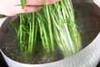 水菜のゴママヨ和えの作り方の手順1