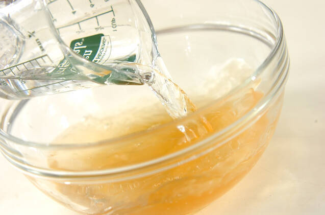 梅酒のソルベの作り方の手順1