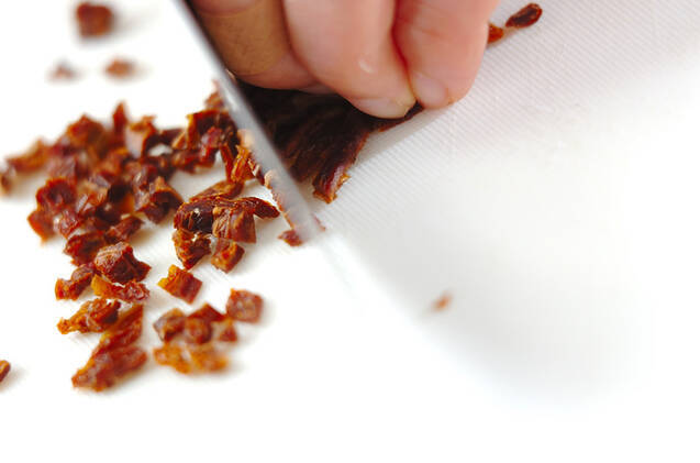 ドライトマトの炊き込みご飯の作り方の手順2