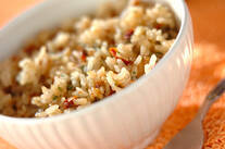 ドライトマトの炊き込みご飯