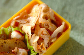 レンコンのチーズ焼き