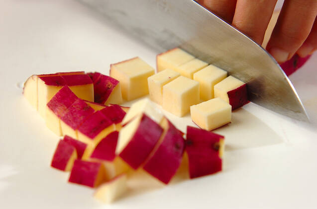 サツマイモご飯の作り方の手順2