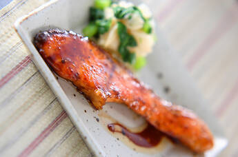 サーモンの照り焼き