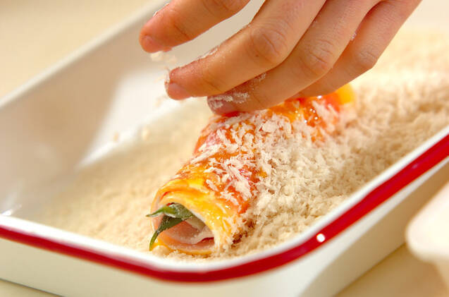 豚肉のチーズロールカツの作り方の手順8