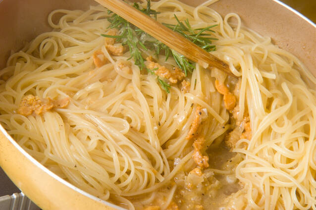 イカウニスパゲティの作り方の手順4