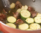 ズッキーニと砂肝の作り方2