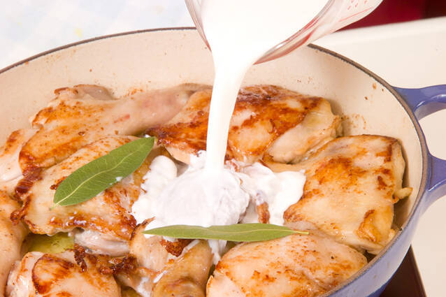鶏肉のクリーム煮の作り方の手順2
