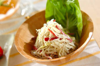 大根サラミサラダ