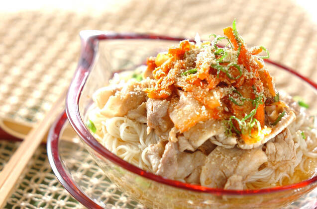 豚しゃぶキムチ素麺