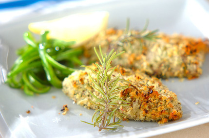 アジのハーブパン粉焼き