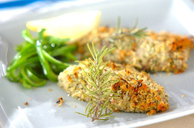 アジのハーブパン粉焼き