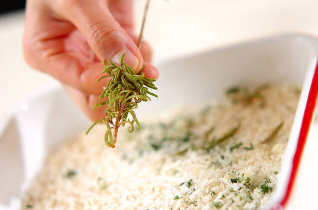 アジのハーブパン粉焼きの作り方の手順2