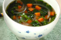 たっぷりホウレン草のスープ