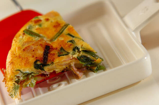 ホウレン草入りスペイン風オムレツの作り方の手順8