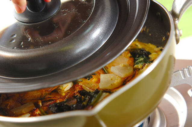 ホウレン草入りスペイン風オムレツの作り方の手順7