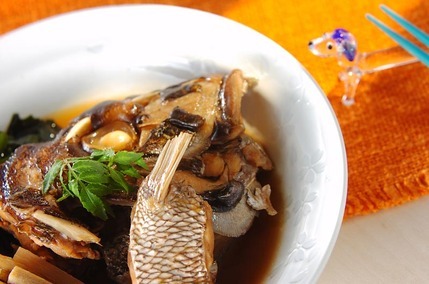 鯛のアラ炊き