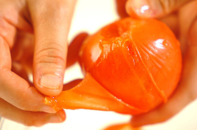 冷やしデザートトマトの作り方の手順1