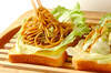 焼きそばサンドの作り方の手順4