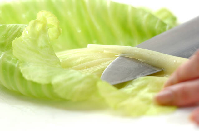 ロールキャベツプレートの作り方の手順1