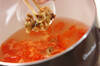 トマトとザーサイの卵スープの作り方の手順5
