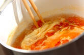 トマトとザーサイの卵スープの作り方3