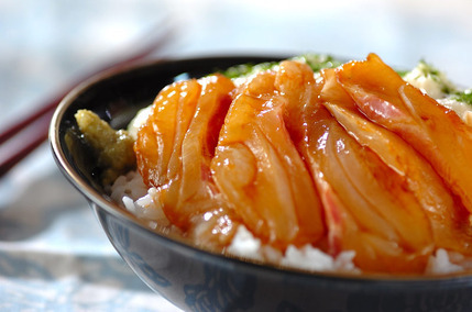 白身魚の山かけ丼