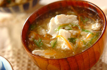 くずし豆腐のトロミ汁