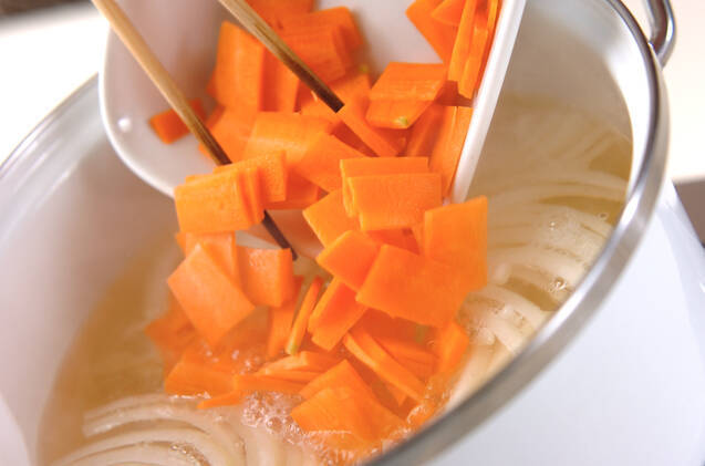 豆腐の白みそ汁の作り方の手順5