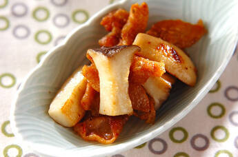 鶏皮のユズコショウ炒め