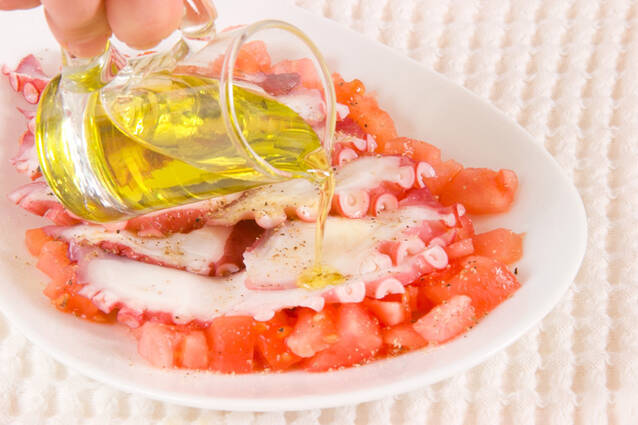 タコと野菜のサラダの作り方の手順4