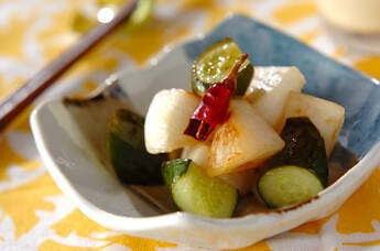 大根の甘酢炒め