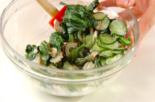 ニラのからしマヨ和えの作り方の手順5