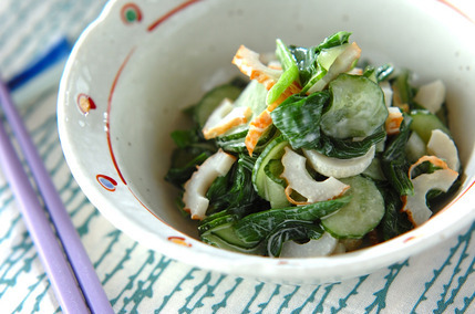 ニラのからしマヨ和え