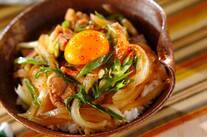 鶏肉のすき焼き丼