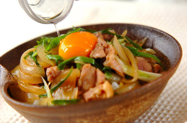 鶏肉のすき焼き丼の作り方の手順7