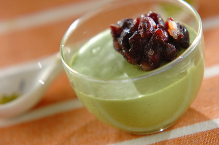 抹茶のチーズババロア