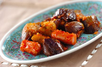 ナスのチリソース炒め