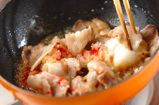 梅おろし豚丼の作り方の手順5