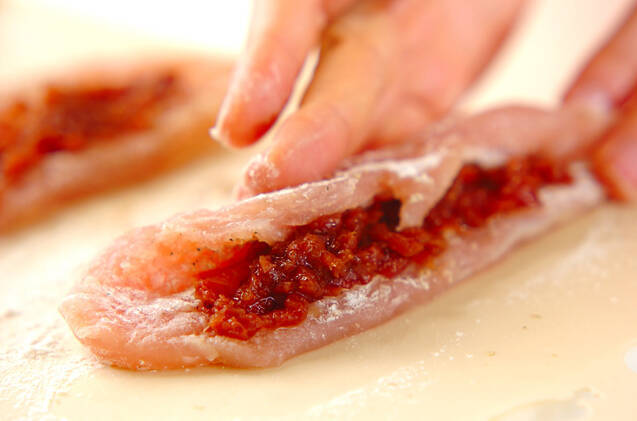 ささ身の梅肉揚げの作り方の手順6