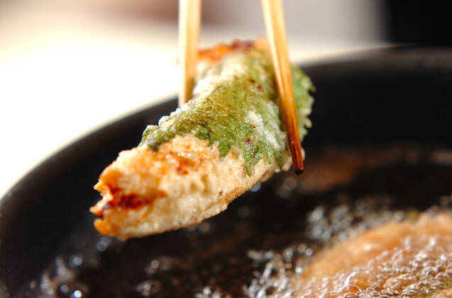 ささ身の梅肉揚げの作り方の手順7