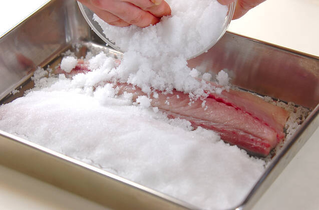 シメサバのおから和えの作り方の手順2