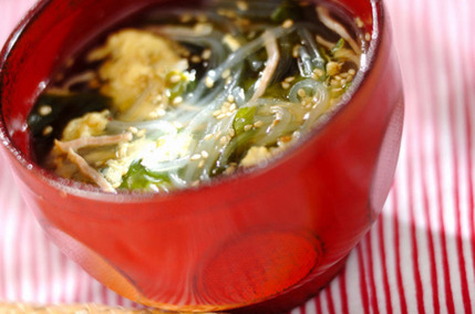 春雨入り卵スープ