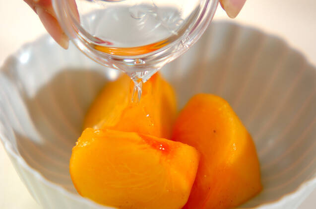 柿のデザートの作り方の手順2