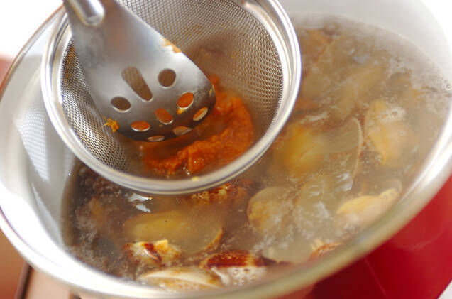 アサリのみそ汁の作り方の手順4