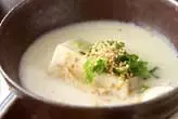 豆乳湯豆腐なべ