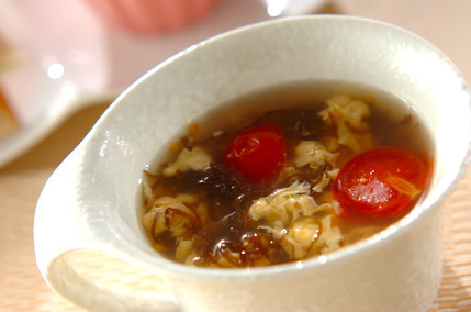 もずくと卵のスープ