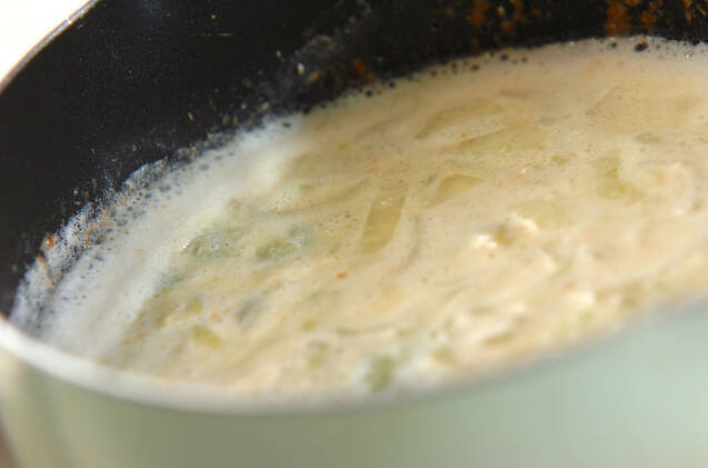 ソラ豆のポタージュの作り方の手順3