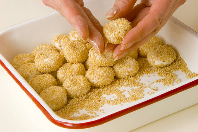 豆腐白玉揚げ団子の作り方の手順1