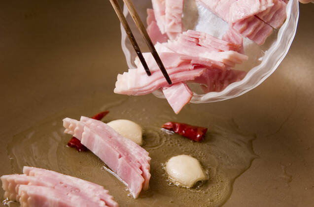 ゴボウのパスタの作り方の手順3