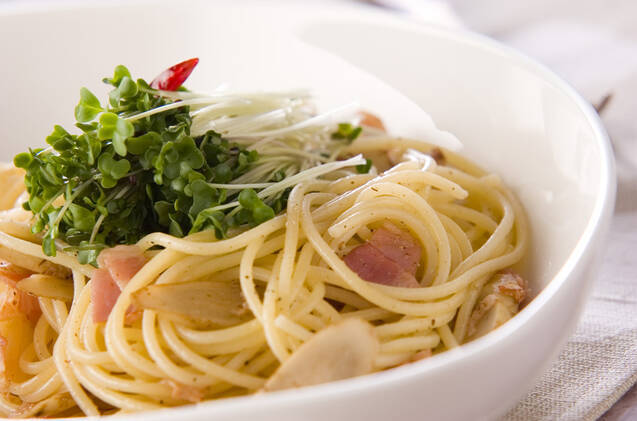 ゴボウのパスタ